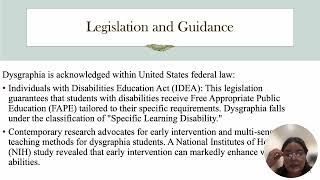 ECS430  Understanding Dyslexia Dysgraphia amp Spatial Dysgraphia [upl. by Flanigan961]