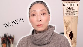 CHARLOTTE TILBURY  NEW Beautiful Skin Foundation Wear Test [upl. by Pagas]