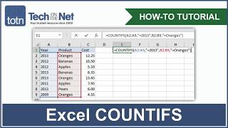 How to use the COUNTIFS function in Excel [upl. by Lanos420]