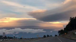 SPECTACULAR lenticular clouds at sunset west of Denver CO [upl. by Lisk]