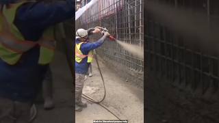 Concrete spray technique [upl. by Adnor]