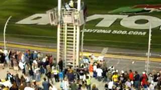 2012 Bud Shootout Kyle Busch burnout [upl. by Alleuol182]