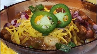 CROCK POT 15 BEAN BEEF CHILI [upl. by Ayidah]