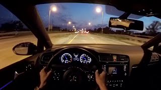 2015 Volkswagen Golf R DSG  WR TV POV Night Drive [upl. by Sinclare]