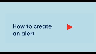 How to create an alert [upl. by Skipton]