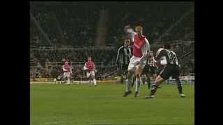 Bergkamps wonder goal against Newcastle United [upl. by Sabino]