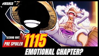 ONE PIECE CHAPTER 1115 SECOND HINT PRE SPOILER  EMOTIONAL CHAPTER [upl. by Jonie]