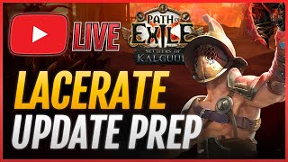 Build Update TOMORROW🔴LACERATE Gladiator Build Blasting PoE 325 [upl. by Jago240]