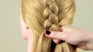 Французская коса quotОбратнаяquot Basic french braid quotReversequot [upl. by Eelarbed224]