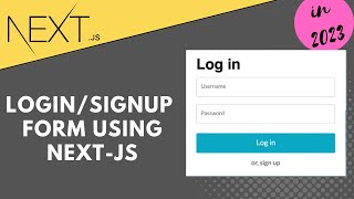 Login and Signup form tutorial in Nextjs  Nodes js express and MongoDB  Nextjs 13 tutorial 2023 [upl. by Beitnes]