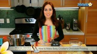 How to Make Betty Crockers Chocolate Frosting [upl. by Athalee]