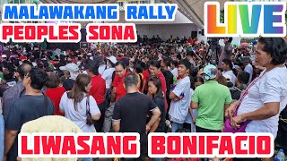 EL BIGOTILYO LIVE PEOPLES SONA RALLY LIWASANG BONIFIACIO HANDA NA ANG LAHAT [upl. by Aroon]