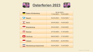 Osterferien 2023 [upl. by Joby620]