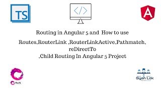 Routing and Child Routing in Angular 5  Routes  pathmatch  reDirectTo [upl. by Eirdua971]