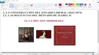 HISTORIA DE ESPAÑA PARA BACHILLERATO 023  LA DÉCADA MODERADA 18441854 [upl. by Van]