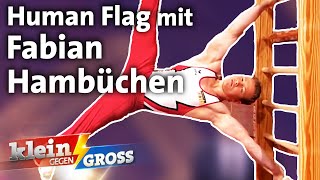 Schafft 6Jährige Human Flag länger zu halten als Fabian Hambüchen  Klein gegen Groß [upl. by Yager978]