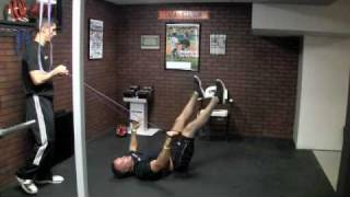 Advanced Ab Exercise  SUPER quotXquot MAN AB CRUNCHES [upl. by Tace350]