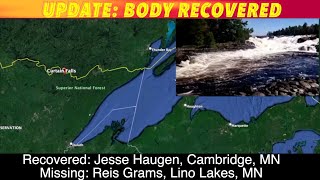 UPDATE Body Recovered In Minnesota Boundary Waters [upl. by Eimmas]