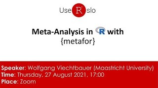 MetaAnalysis in R with metafor [upl. by Kieffer]