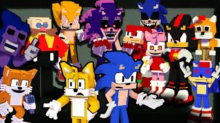 quotFor Hirequot but everyone Sings it  Dorkly Sonic x Friday Night Funkin Minecraft Animation FNF [upl. by Netsyrk103]