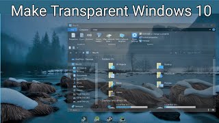 Make Windows 10 Taskbar Transparent [upl. by Currey764]