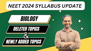 Biology Deleted Portions  NEET 2024 Reduced syllabus [upl. by Milla]