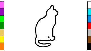 Kitty Cat Coloring Pages for Kids [upl. by Llehcor]