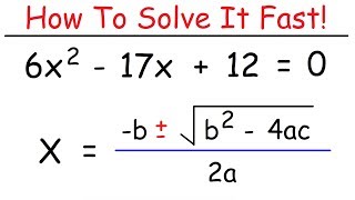 How To Solve Quadratic Equations Using The Quadratic Formula [upl. by Bever]