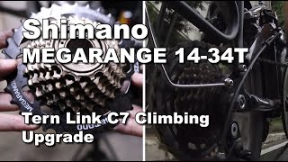 Bike Upgrade SHIMANO TOURNEY TZ 7speed freewheel MEGARANGE 1434T Vlog 04 [upl. by Crofoot657]