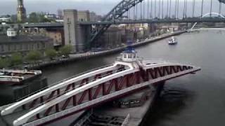 Newcastle Swing Bridge opening [upl. by Dnalyaw]