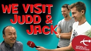 We visit Judd Trump and Jack Lisowski at Grove Snooker [upl. by Ecirahc]