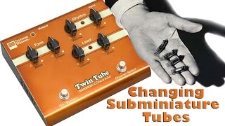 Changing Tubes in Seymour Duncan Twin Tube Classic Overdrive Pedal [upl. by Starobin]