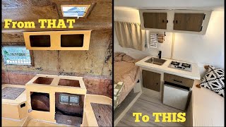 Interior Restoration on a VINTAGE 1972 TRILLIUM TRAILER [upl. by Leahcim715]