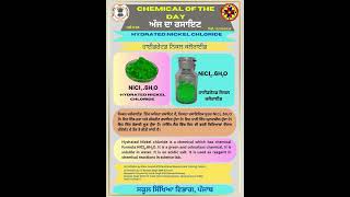 Chemical of the day  Hydrated Nickel Chloride [upl. by Wilfrid998]