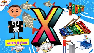 Letter X Words and Sounds  Learn English  Phonics [upl. by Hynda]