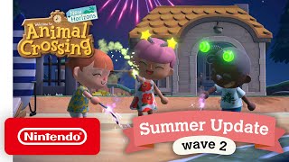 Animal Crossing New Horizons Summer Update  Wave 2  Nintendo Switch [upl. by Aruat]