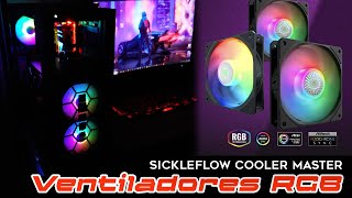 Ventiladores Sickleflow 120 ARGB Cooler Master Revisión y Armado [upl. by Darcee]