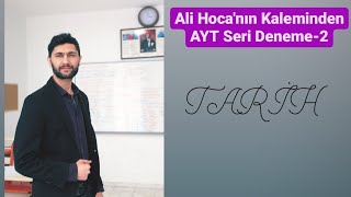 Ali Hocanın Kaleminden Sınava Uygun AYT Denemesi2  YKS Tayfa [upl. by Mcilroy]