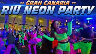 Riu Neon Party Gran Canaria Spain [upl. by Llacam391]