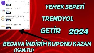 BEDAVA İNDİRİM KUPONU VEREN UYGULAMA  YEMEK SEPETİ İNDİRİM KODU 2024 [upl. by Aryk946]