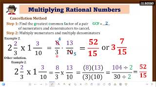 MATATAG GRADE 7 MATHEMATICS👉Multiplying and Dividing Rational Numbers Fractions using Cancellation [upl. by Brade]