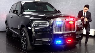 2022 NEW Rolls Royce Cullinan ARMORED  Klassen BUNKER Black FULL Review Interior Exterior [upl. by Ahsias]