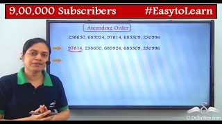 Arranging numbers in ascending and descending order  6 digit  Class 3  ICSE  CBSE [upl. by Giacomo818]