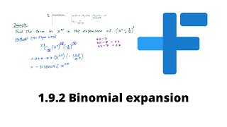 192 Binomial expansion finding a term  IB math AA  Mr Flynn IB [upl. by Sammie210]