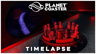 Planet Coaster Timelapse Pinewood Peak 16 Rapids Kraken Cave [upl. by Zetta181]