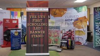 LED Scroller Banner Stand [upl. by Atiuqrahs]