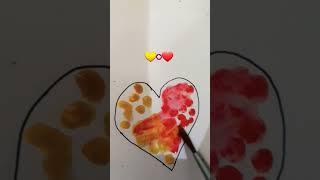 Satisfying colour mixing 💛❤ shorts trending shorts viral [upl. by Aviv]