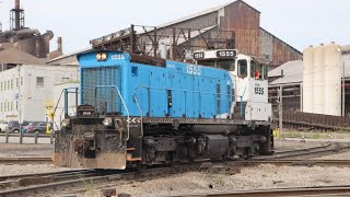 An afternoon on the CROW Cleveland Works Railway SW1500’s in Action [upl. by Nylarad]