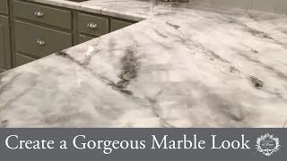 How to Paint Marble Effect  Tutorial [upl. by Oira]