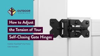 How to Adjust the Tension of Your SelfClosing Gate Hinges [upl. by Manara]